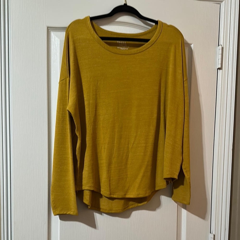 Gold Asymmetrical Long Sleeve Hoodie